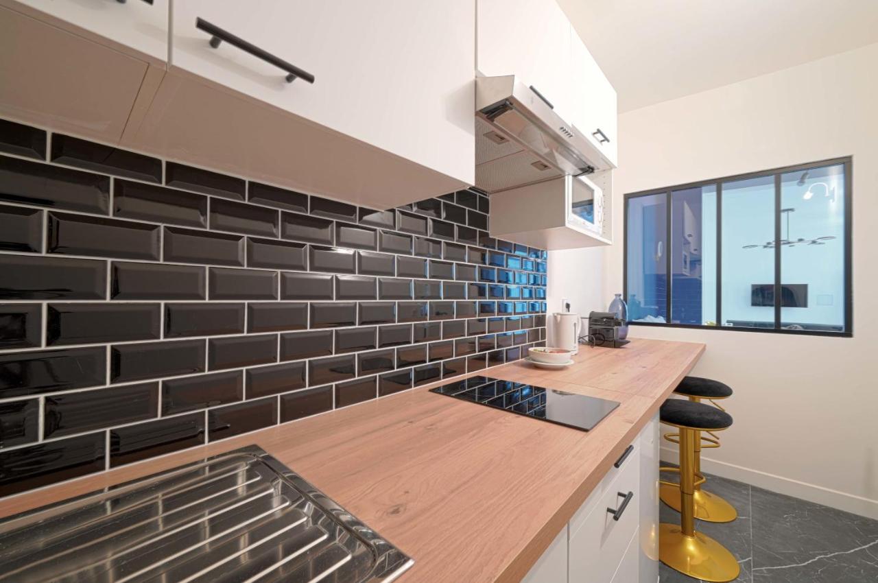Modern Large Studio Apartment For 3 Paris Ngoại thất bức ảnh